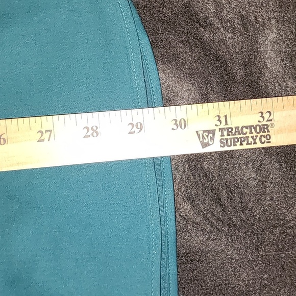 Chico's Women's Teal Top Blouse Shirt Button Down No Iron Size 2 (12) - Picture 7 of 7